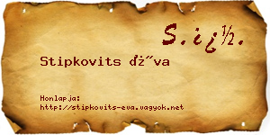 Stipkovits Éva névjegykártya